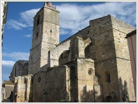 Basilique St-Paul (12th-14th c.) from northwest, Basilique St-Paul, Narbonne