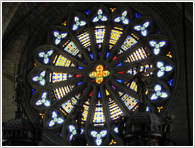 West rose window (14th c.), Béziers Cathedral