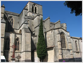 North side, exterior, Lod&egrave;ve Cathedral