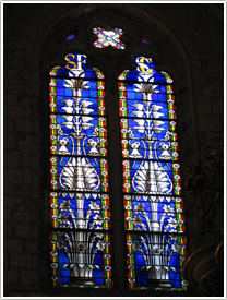 North nave clerestory, 1st bay, Lod&egrave;ve Cathedral