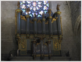 Organ buffet (1753), Lod&egrave;ve Cathedral