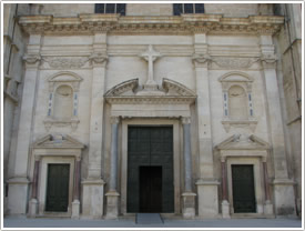 Baroque west front (early 17th c.), Carpentras Cathedral