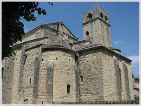 East end (11th-12th c.) from southeast, Vaison-la-Romaine Cathedral