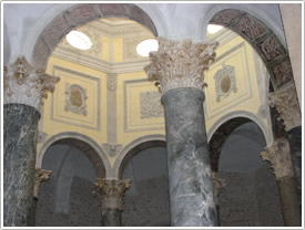 Baptistry with antique columns (late 4th-early 5th c.) (detail), Aix-en-Provence Cathedral