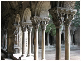Cloister, east gallery (12th c.), Arles Cathedral