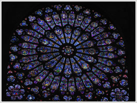 North transept rose (c. 1255), Notre-Dame Cathedral, Paris click for full-size image