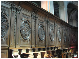 Choir stall panels (1740), north side, &Eacute;glise St-G&eacute;ry, Cambrai