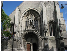 West front portal & gable (1565-84), Église St-Jean-Baptiste, Arras click for full-size image