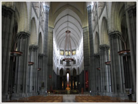 Nave (1854-1999), looking east, Lille Cathedral