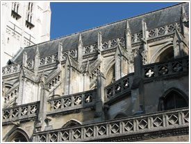 South nave exterior (15th c.), St-Omer Cathedral