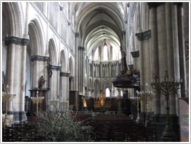 Nave, looking east, St-Omer Cathedral