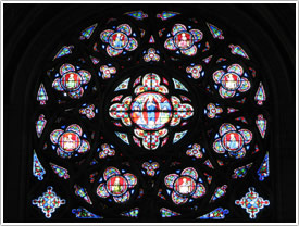 South transept rose (1350-70), St-Omer Cathedral