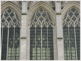 North chapel windows, Sainte-Chapelle, Vincennes