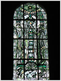 Original Sin window (20th c.), &Eacute;glise St-Sauveur, Coucy-le-Ch&acirc;teau