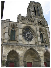 West front (mid-13th c.) and south tower (14th c.), Soissons Cathedral