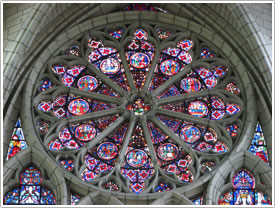 North transept rose (late 13th c.), Soissons Cathedral
