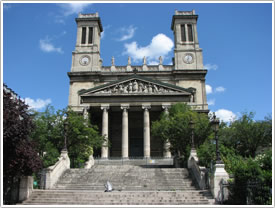 Neoclassical façade (Hittorff & Lepère, 1824-44), St-Vincent-de-Paul, Paris click for full-size image
