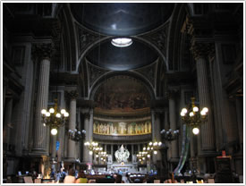 Nave and cupola vault, Église-de-la-Madeleine, Paris click for full-size image