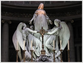 Ascension of the Magdalen (Marochetti) , Église-de-la-Madeleine, Paris click for full-size image