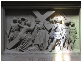 Stations of the Cross, #6, Ste-Clotilde, Paris click for full-size image