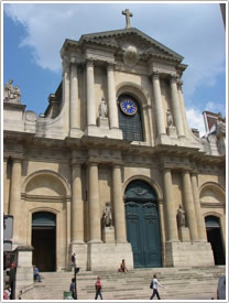 Façade exterior (de Cote, 1735-1740), St-Roch, Paris click for full-size image