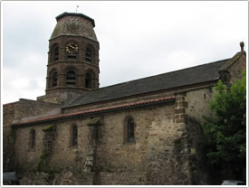Abbey church, north exterior (11th c.), Lavaudieu Abbey click for full-size image