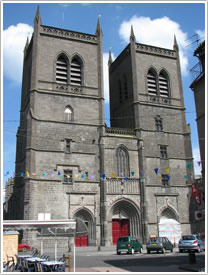 Cathédrale St-Pierre, west front (15th c.), St-Flour Cathedral click for full-size image