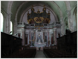 Choir (18th c.), St-Pons-de-Thomières Cathedral click for full-size image