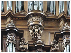 Organ (1675) (detail), Montauban Cathedral click for full-size image