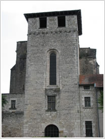 West tower (early 11th c.), Abbey Ste-Marie, Souillac click for full-size image