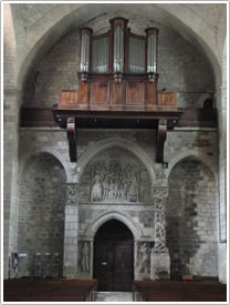 West front portal (1130), erected at west end (17th c.), Abbey Ste-Marie, Souillac click for full-size image