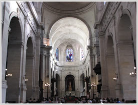 Nave looking east (18th c.), La Rochelle Cathedral click for full-size image