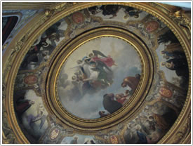Lady Chapel cupola (after Bouguereau, late 19th c.), La Rochelle Cathedral click for full-size image