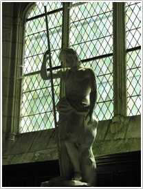 John the Baptist, northeast chapel, Église Ste-Eulalie, Benet click for full-size image