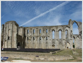 Abbey ruins (mid-11th c. -c. 1300), Maillezais Abbey click for full-size image