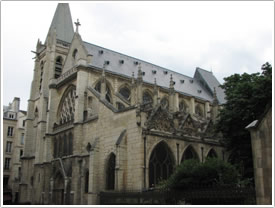 West front & south nave exterior (13th-17th c.), St-Séverin, Paris click for full-size image