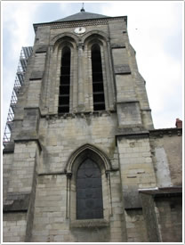 West tower (13th-14th c.), Corbeil-Essonnes Cathedral click for full-size image