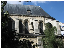 Gothic choir from southeast (mid-12th c.), St-Germain-des-Prés, Paris click for full-size image