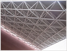Nave ceiling (1992-95), Évry Cathedral click for full-size image