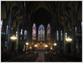 Nave with cast iron columns (1854-55), St-Eugène, Paris click for full-size image