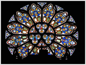West end rose window, St-Eugène, Paris click for full-size image