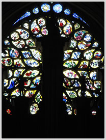 West rose (design by Chambiges, glass by Soudain, 1546), Troyes Cathedral