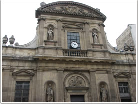 West front (17th c.) (detail), Église Ste-Élisabeth, Paris click for full-size image