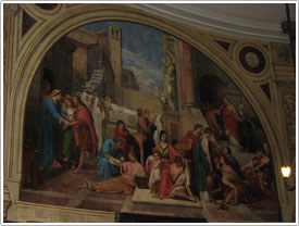 North ambulatory mural (Sezard, 1848), Église Ste-Élisabeth, Paris click for full-size image