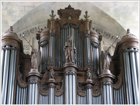 Organ (Suret, 1853) (detail), Église Ste-Élisabeth, Paris click for full-size image