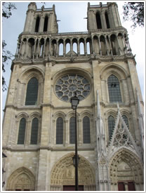 West front (begun 1170), Collégiale Notre-Dame, Mantes click for full-size image