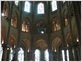 Choir (1160-1200), Abbey St-Nicolas, St-Leu-d'Esserant click for full-size image