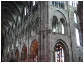 North nave from choir (1157-1217), Notre-Dame-en-Vaux, Châlons-en-Champagne click for full-size image