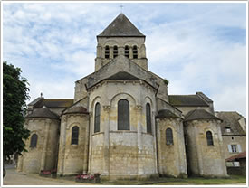 East end exterior (12th c.), St-Blaise, La Celle (near Bourges) click for full-size image