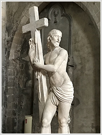 'Resurrected Christ' (1600), north transept, Chalon-sur-Saône Cathedral click for full-size image